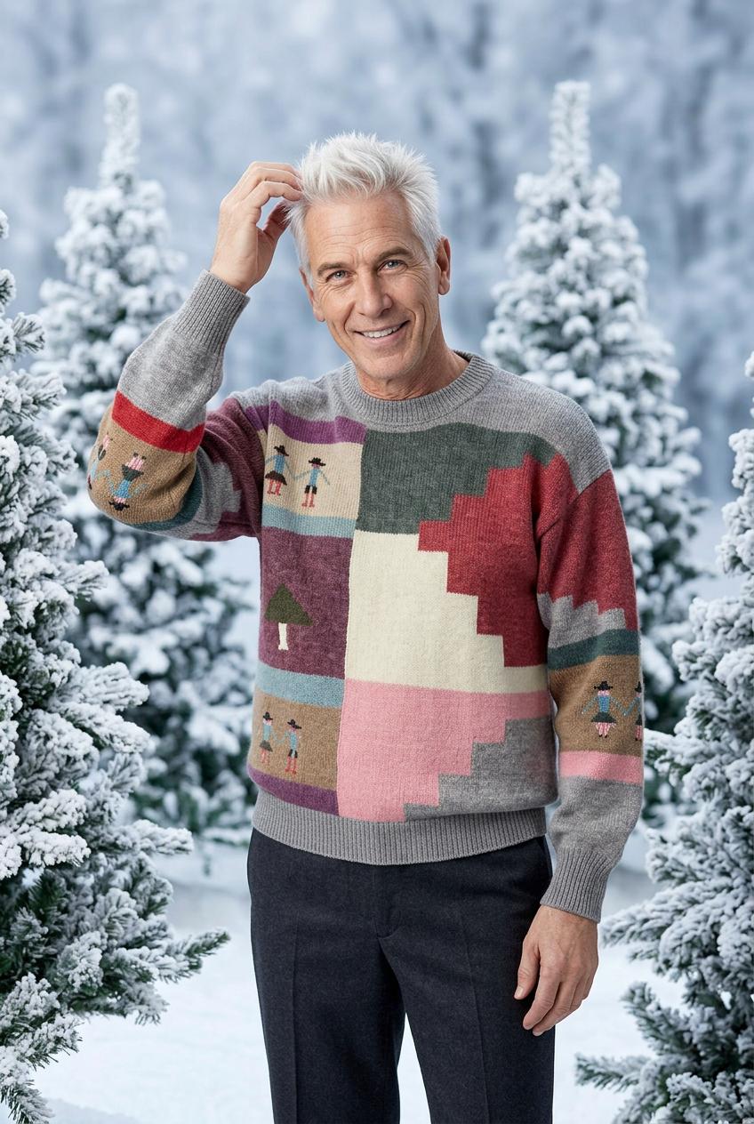 Highland Couple Handmade sweater    100 % Alpaca wool ITEM: # 27 - 681832