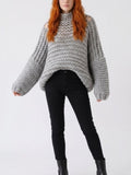 BOHO Chunky hand knit  sweater                    ITEM:  44 - 681830