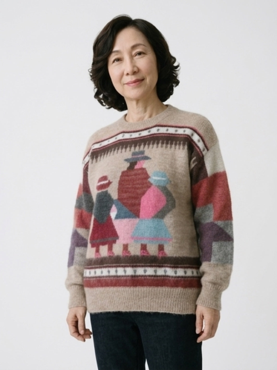 Traditional Ladies Handmade 100% Alpaca wool                       ITEM:# 4 - 681808