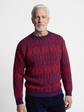 Premium Red And Violet Sweater 100% Baby Alpaca Wool          ITEM:# 19 - 681824