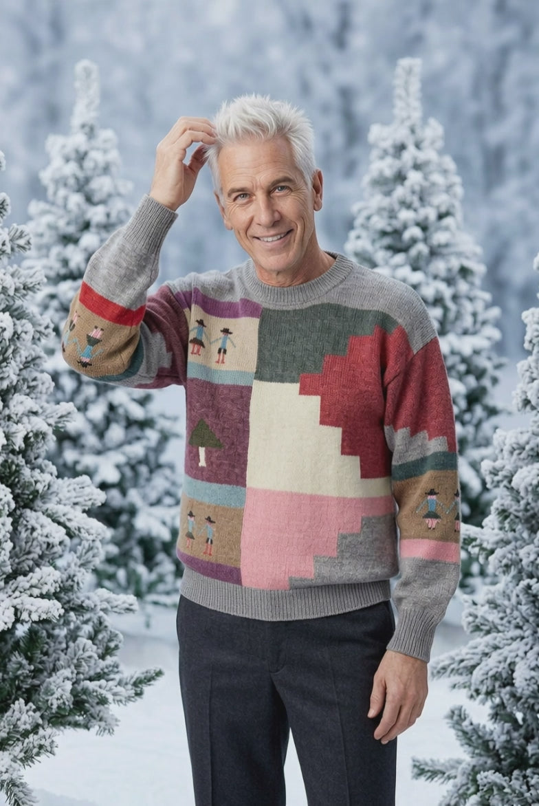 Highland Couple Handmade sweater    100 % Alpaca wool ITEM: # 27 - 681832