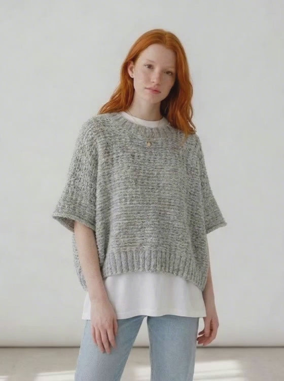 Grey Earth Hand Knit Sweater                  ITEM:# 40 - 681851