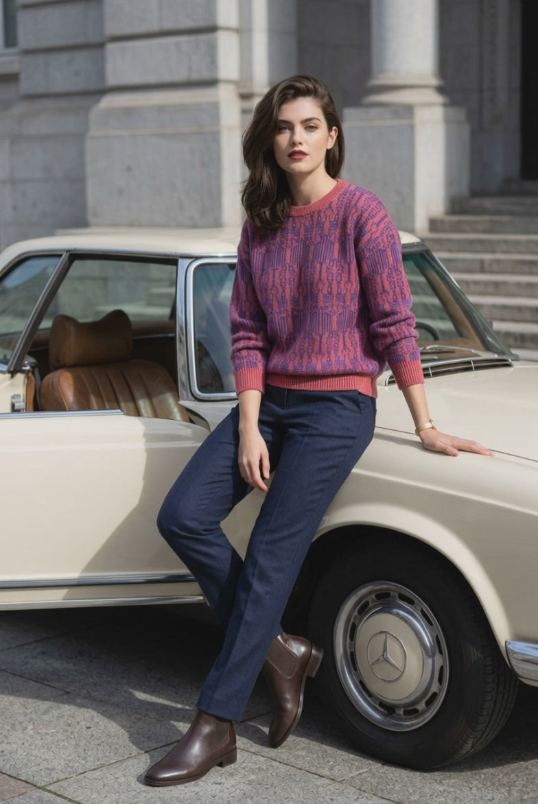 Premiun Terracotta Sweater 100% Baby Alpaca                       ITEM # 14- 681826
